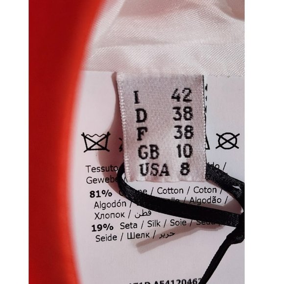 Barbie Look MOSCHINO Valley of the Dolls Red Silk One-Shoulder Paper Doll Dress - Picture 13 of 13